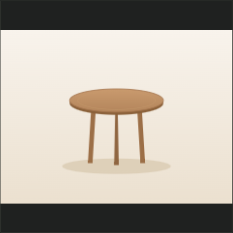 A side table product photo before annotation, as loaded in the ImagePrepLab editor